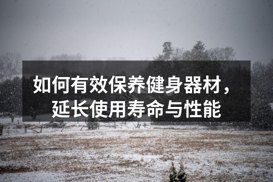 如何有效保养健身器材，延长使用寿命与性能