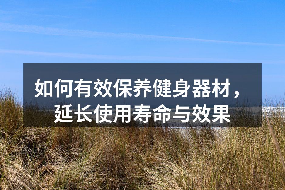 如何有效保养健身器材，延长使用寿命与效果